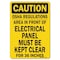 Signmission OSHA Caution, 7" Height, Rigid Plastic, OS-CS-P-710-L-19216 OS-CS-P-710-L-19216 - alternate 1